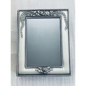 Burnes Pewter Roses Brag Book Photo Album Holds 60 4"x6" Pictures Vintage 1997